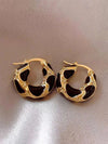 Vintage Resin U-Shaped Earrings
