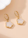 Metal Lucky Clover Pendant Earrings