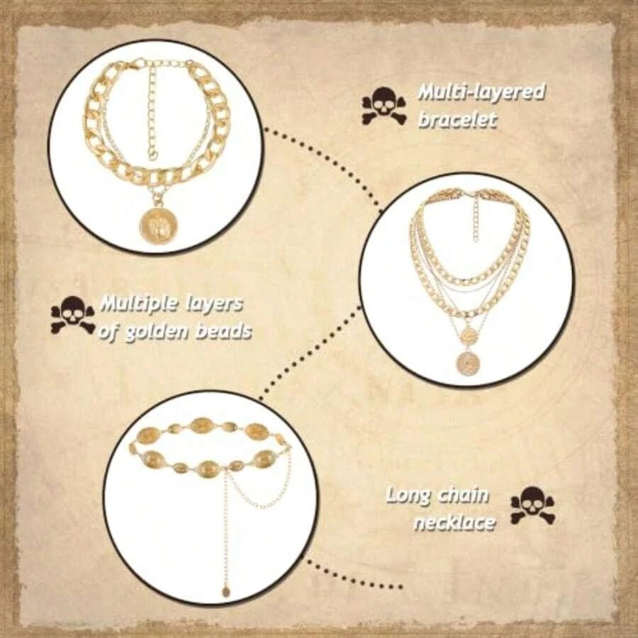 Womens Pirate Costume Accessories Set