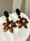 Vintage Floral Acrylic Earrings