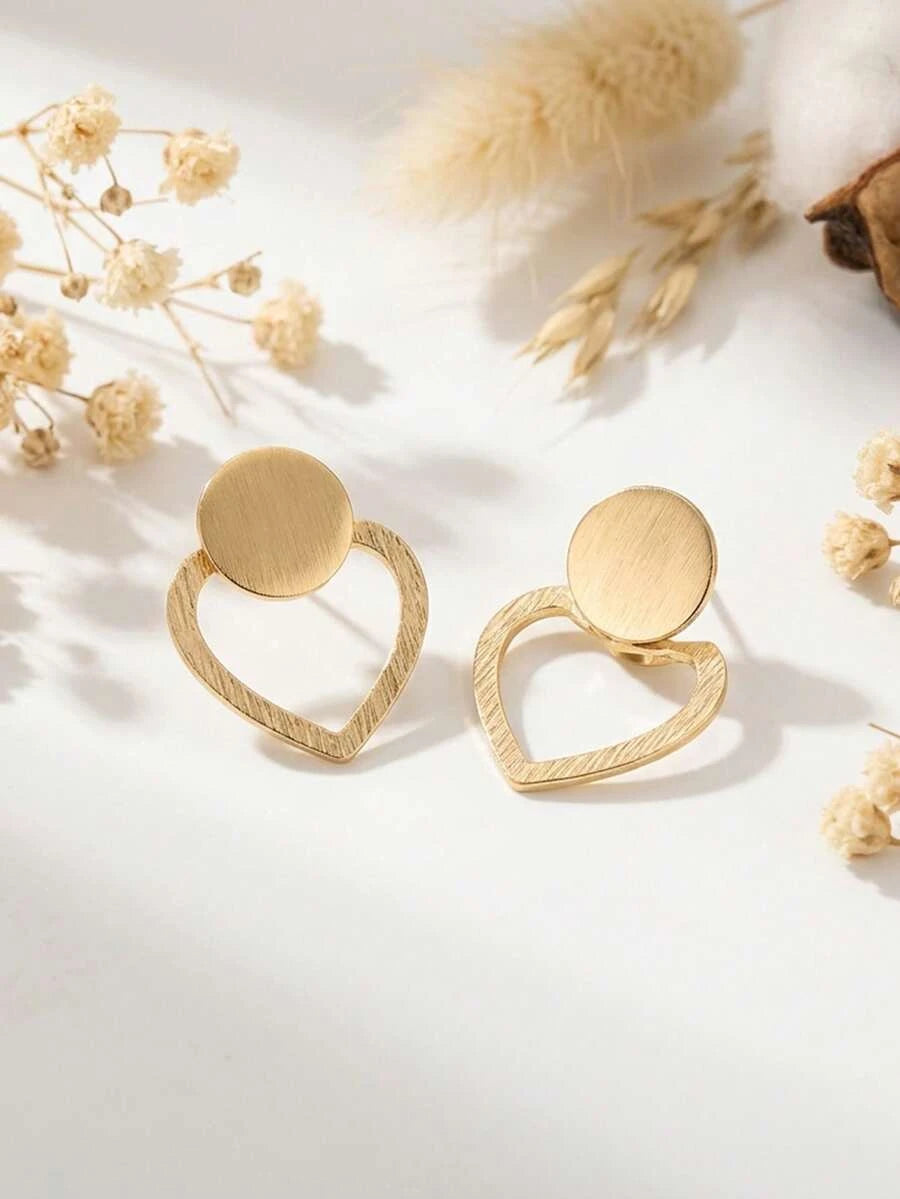 Minimalist Geometric Spiral Earrings