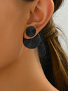 Minimalist Geometric Spiral Earrings