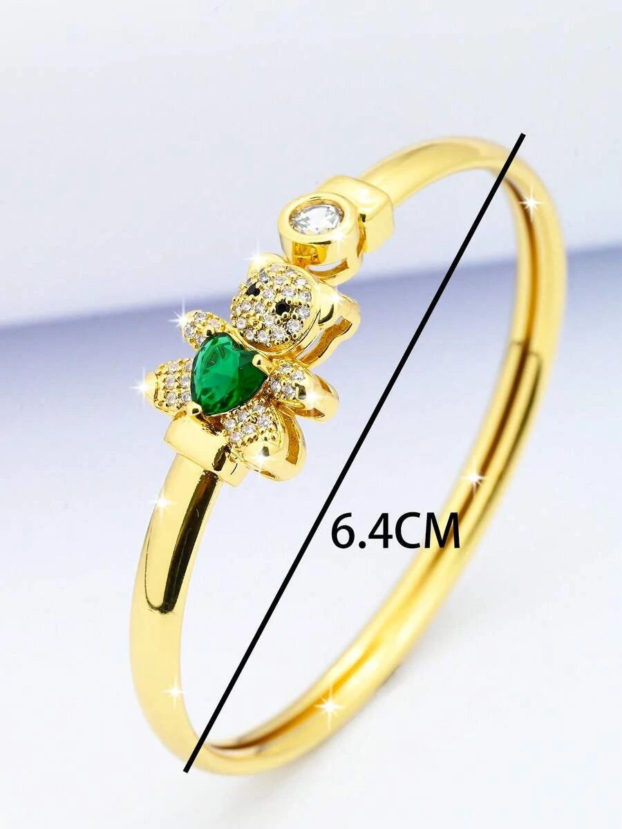 Geometric Green Zirconia Bracelet
