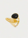 Glisma Gold Plated Geometric Open Ring