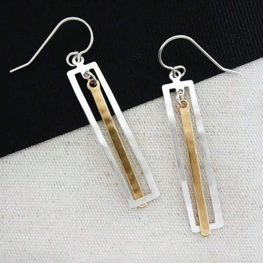 Retro Bohemian Copper Pendant Earrings
