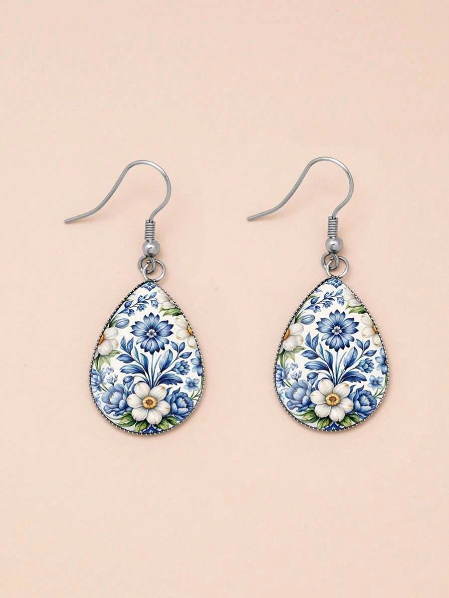 Porcelain Drop Earrings