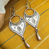 Vintage Copper Drop Earrings