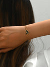 Gold Plated Stainless Steel Asymmetrical Heart Bracelet