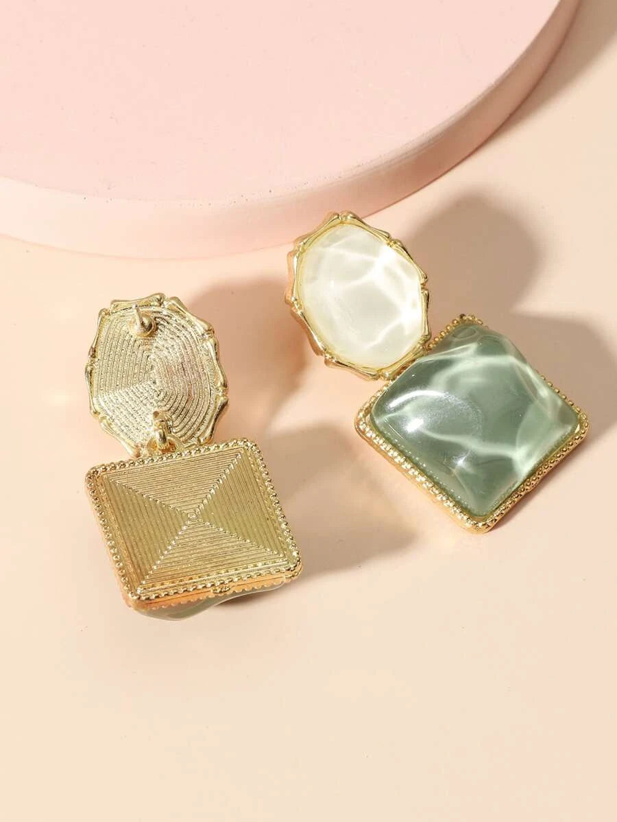 Square Drop Earrings