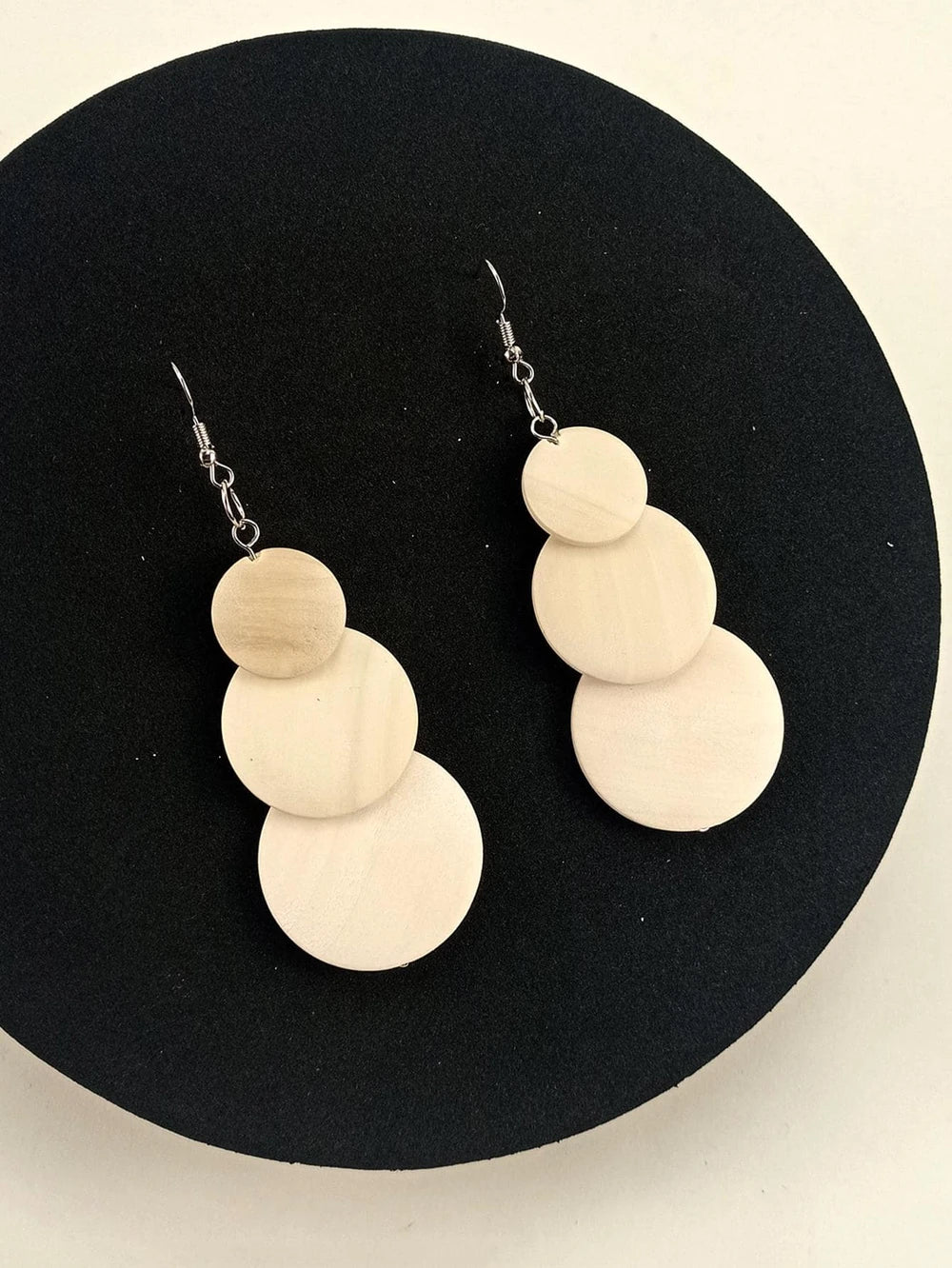 Round Drop Earrings