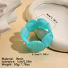 Resin Beaded Wide Cuff Bracelet