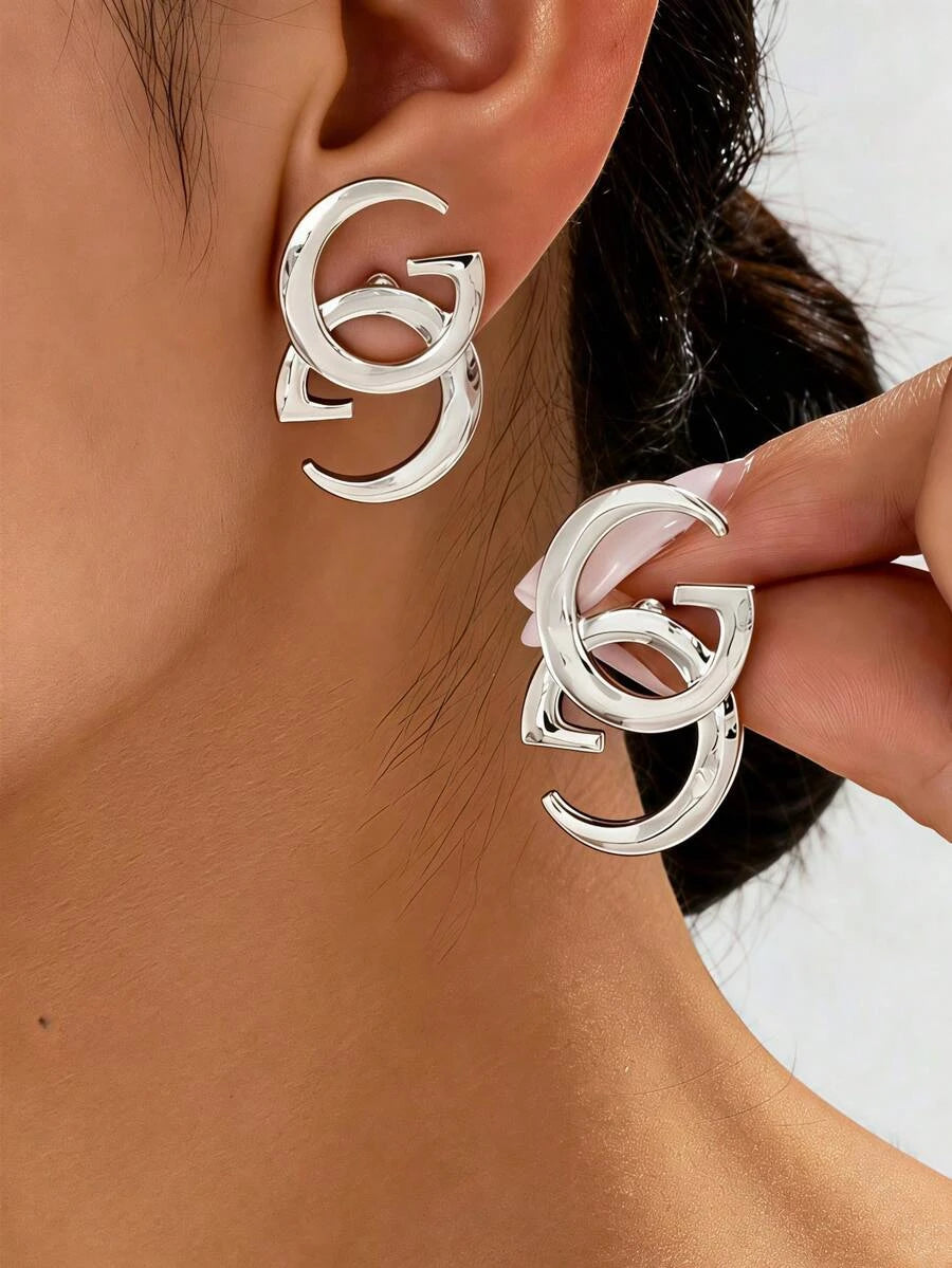 Minimalist Hollow Metal Statement Earrings