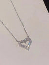 Rhinestone Music Note Necklace