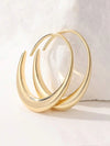 Vintage Copper Round Hoop Earrings
