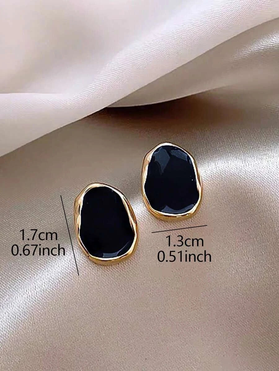 Minimalist Asymmetrical Geometric Earrings