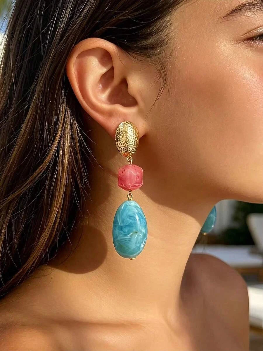 Bohemian Gold Drop Earrings
