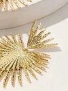 Vintage Heart Fan Tassel Earrings