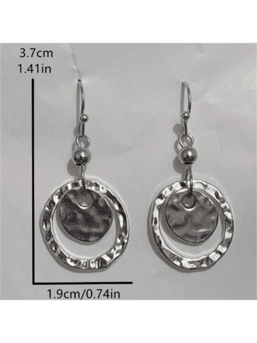 Bohemian Vintage Hollow Round Earrings