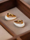 French Vintage Geometric Stud Earrings