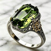 Vintage Green Cubic Zirconia Ring