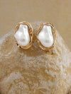 Vintage Elegant Pearl Stud Earrings