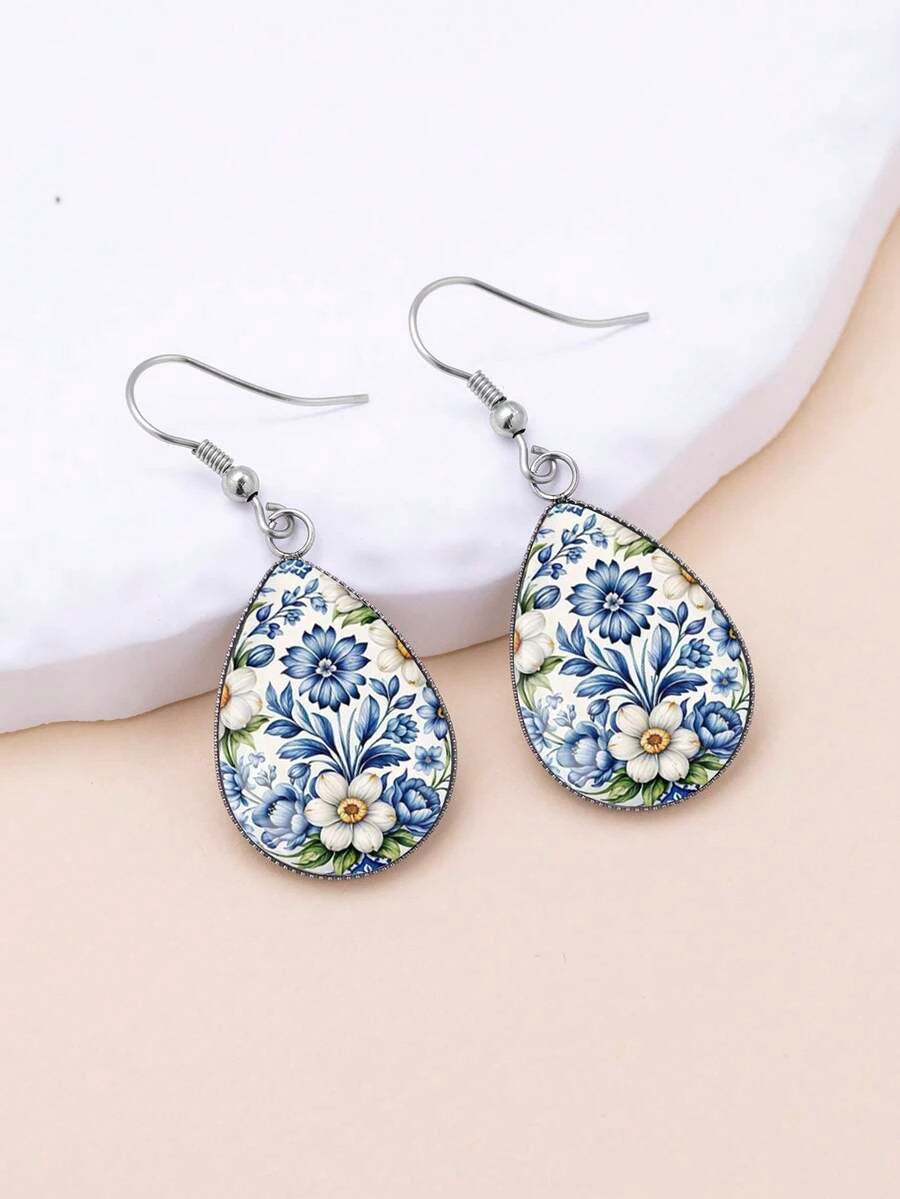 Porcelain Drop Earrings