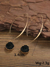 Resin Geometric Drop Earrings