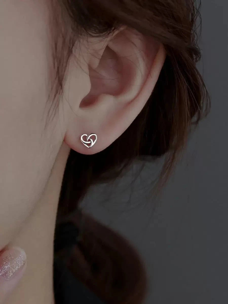 Elegant Heart Earring Studs