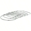 Glossy Thin Round Bangle Bracelet Set