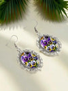 Vintage Floral Teardrop Earrings