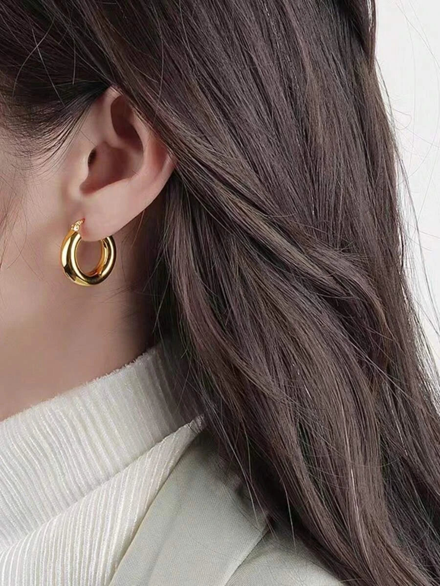 Vintage French Circle Earrings