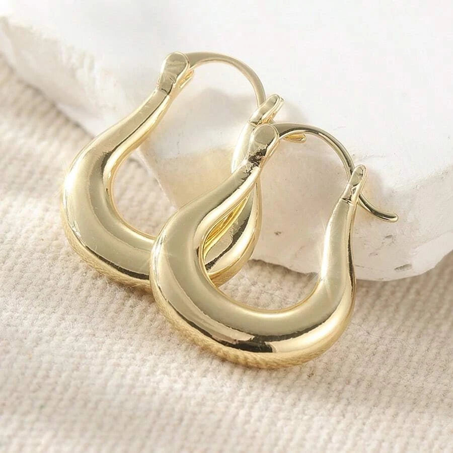 Vintage U Shaped Pendant Earrings