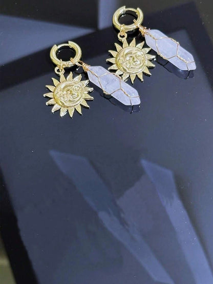 Vintage Moon Drop Earrings