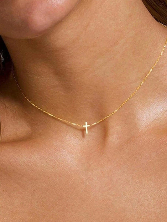 Gold Cross Necklace