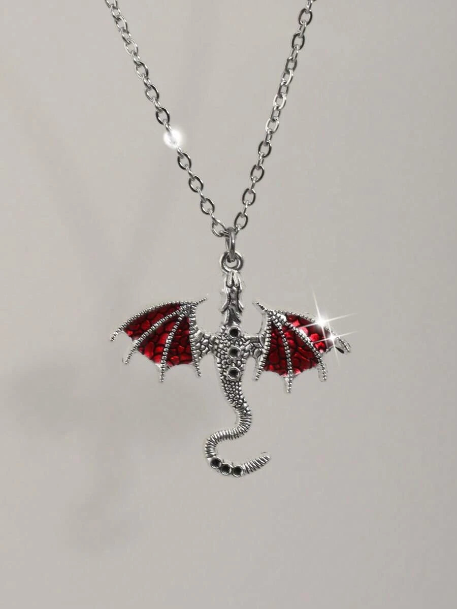 Vintage Gothic Rose Cross Necklace