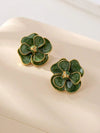 Vintage Floral Stud Earrings
