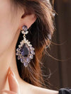 Retro Colorful Flower Stud Earrings