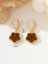 Metal Lucky Clover Pendant Earrings