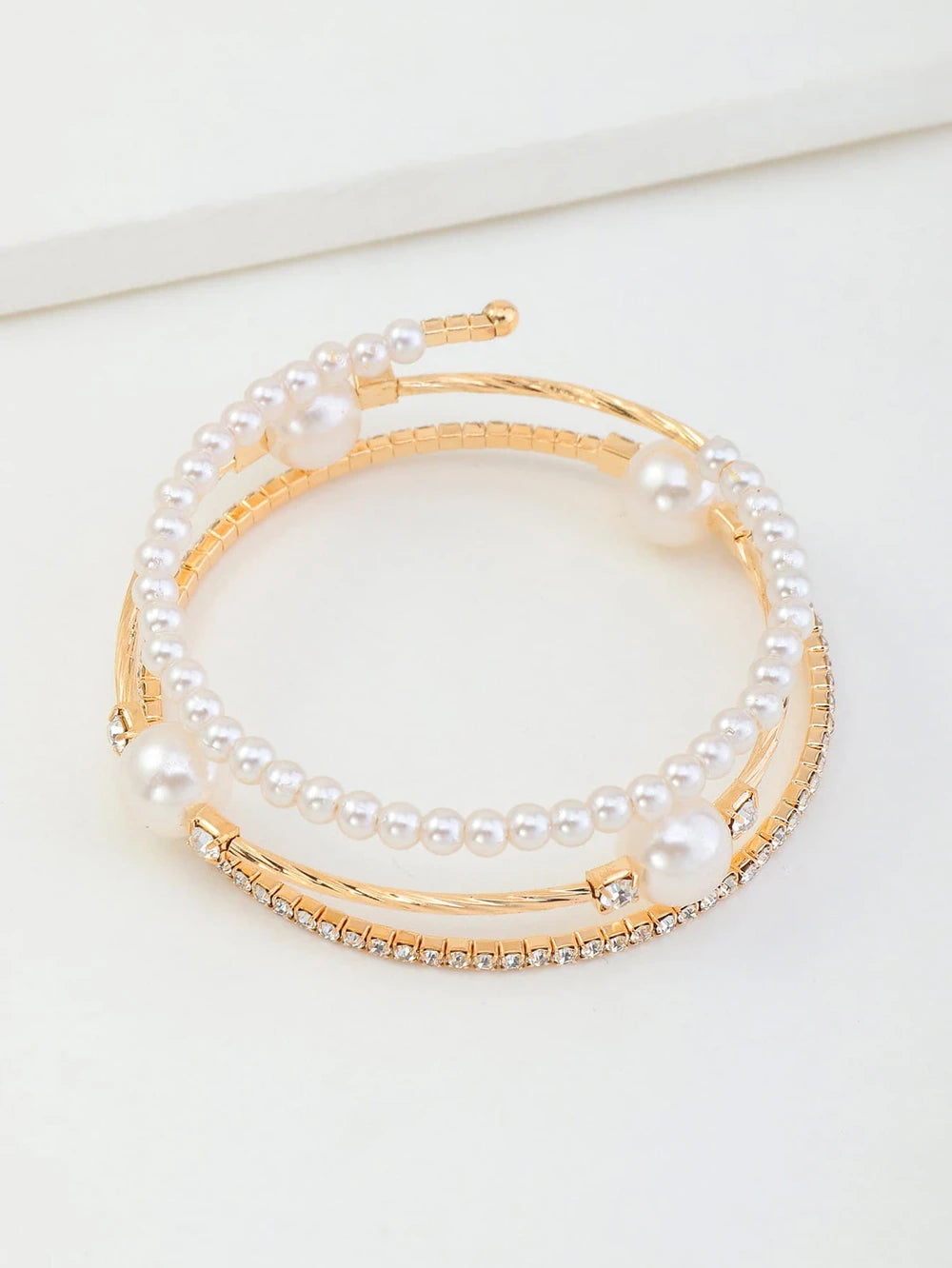 Faux Pearl Rhinestone Jewelry