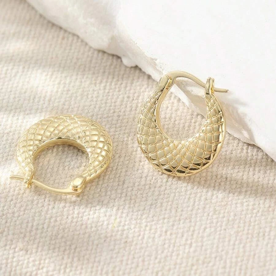 Vintage U Shaped Pendant Earrings