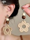 Bohemian Woven Flower Vacation Earrings
