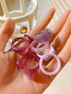 Chunky Resin Ring Set