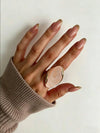 Gold Plated Geometric Resin Ring