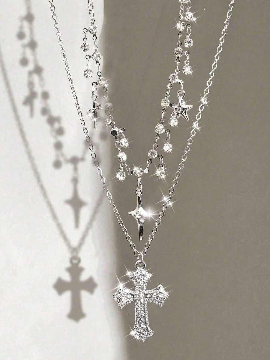 Vintage Gothic Thorn Rose Choker Set