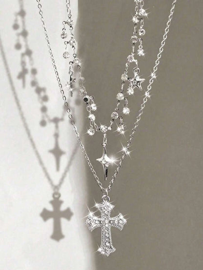 Vintage Gothic Thorn Rose Choker Set
