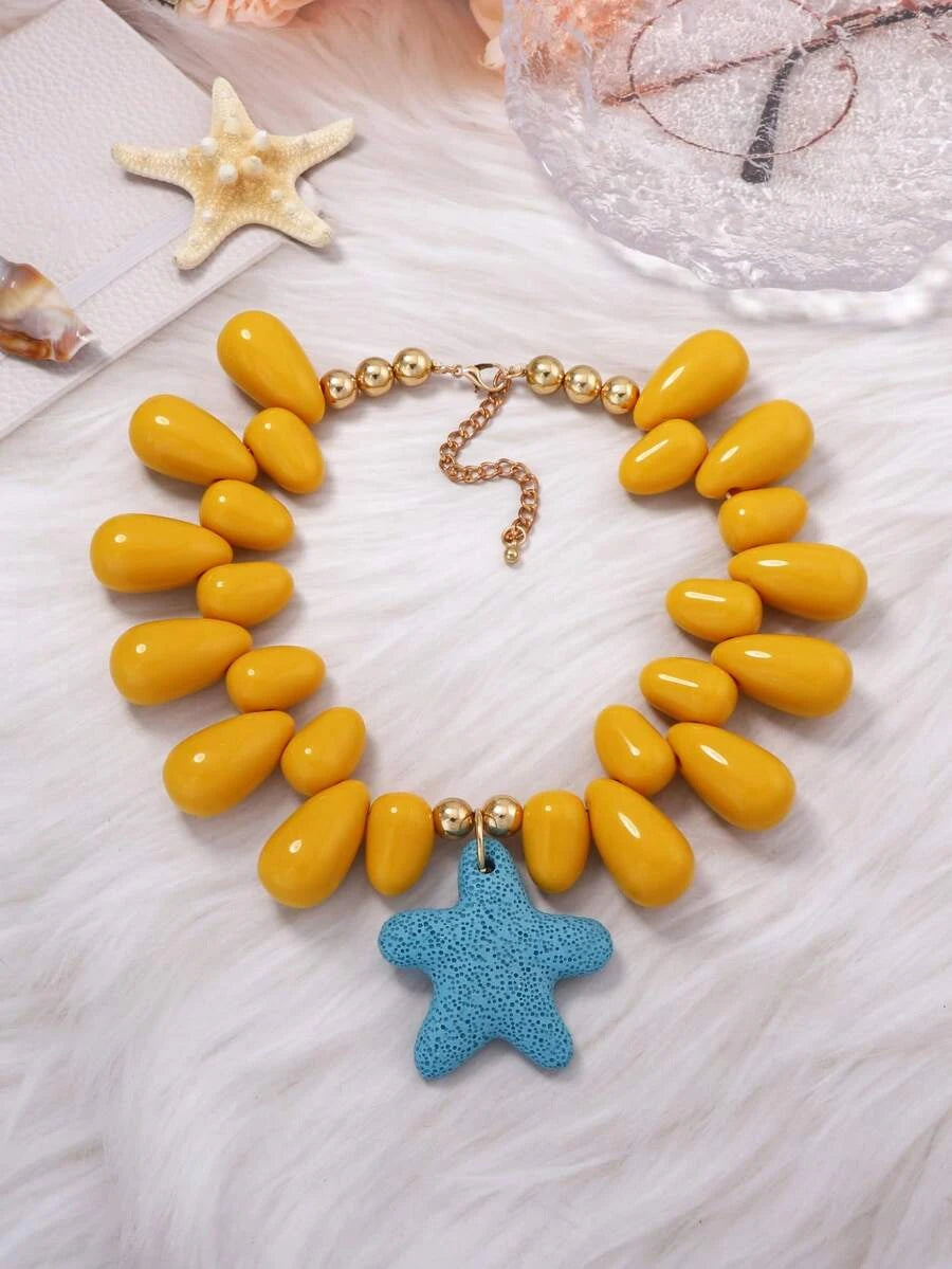 Minimalist Starfish Pendant Necklace