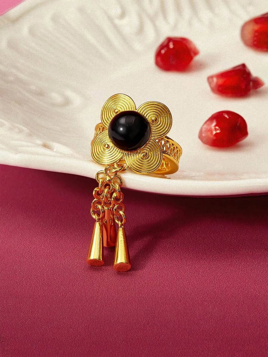 Glisma Gold Plated Vintage Ring