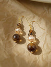 Vintage Faux Tiger Eye Earrings