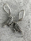 Retro Silvery Bird Earrings