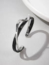 Andkiss Structured Layered Cuff Bangle